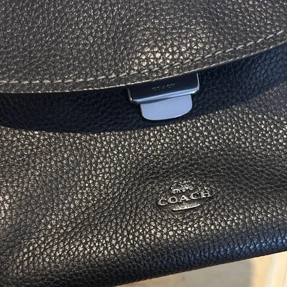 Coach Black Leather Satchel - Picture 4 of 7